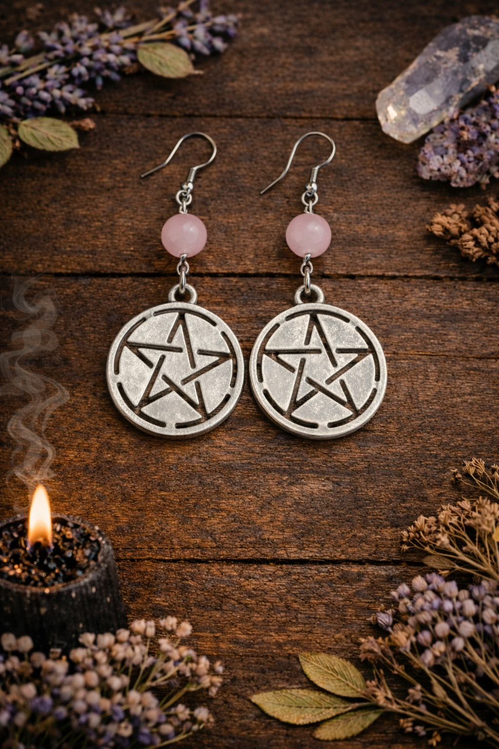 Heart of the Pentacle Earrings - Wyld Witch